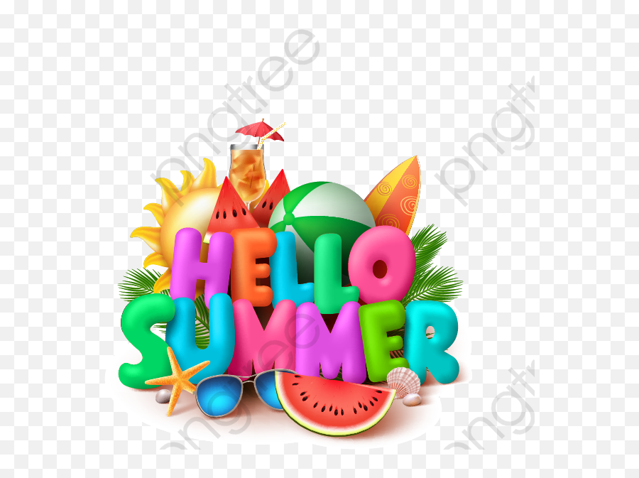 Hello Summer Clipart Transparent Cartoon - Jingfm Clip Art Png,Summer  Clipart Png - free transparent png images 