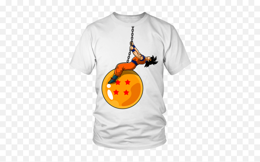 Dragonball Z Funny Goku Wrecking Ball Parody T - Shirt Get Loves Orange Soda Shirt Png,Wrecking Ball Png