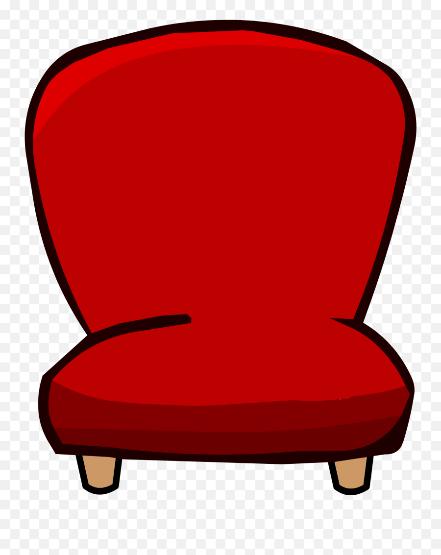 Club Chair Background Png Mart - Red Chair Clipart With Transparent Background,Club Penguin Png