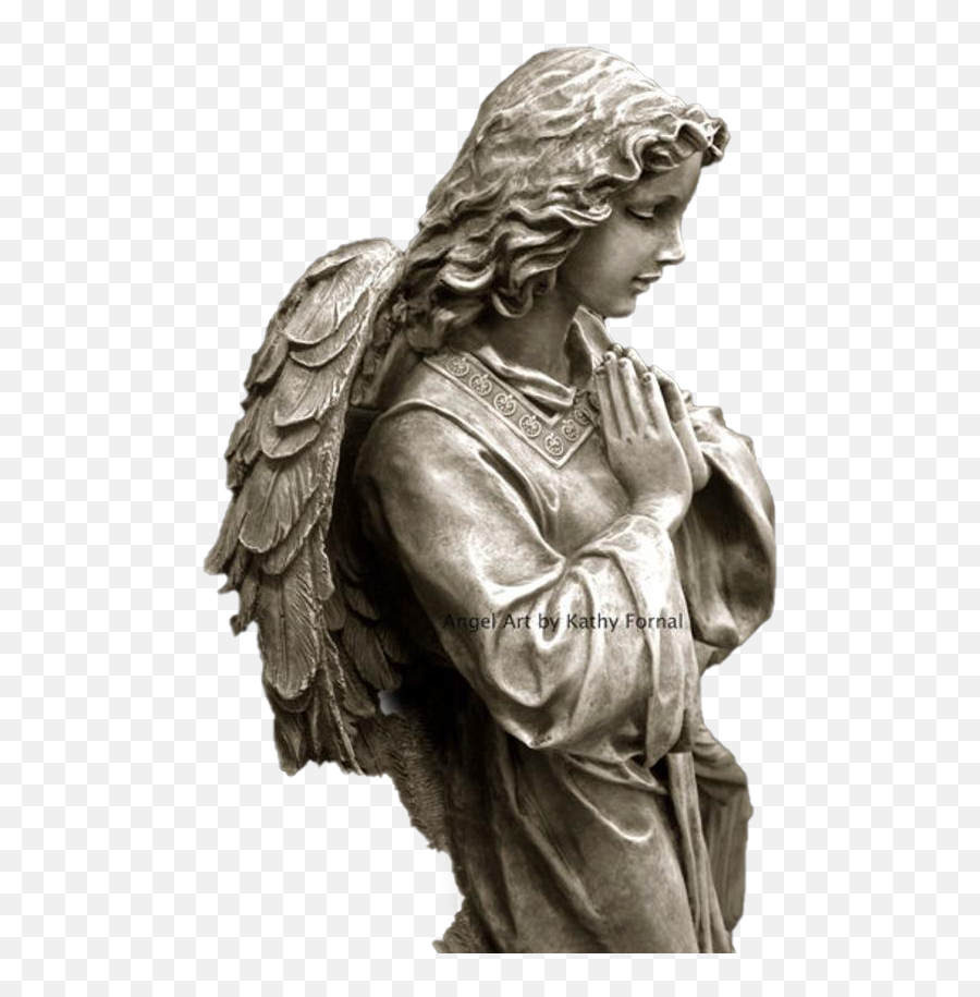 Angel Praying Png High Quality Image - Angel With Praying Hands,Angel Statue Png