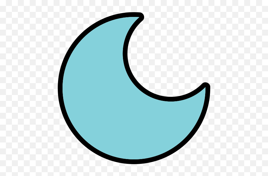 Dark Dim Eclipse Light Moon Night Icon - Blue Cresent Moon Cartoon Transparent Png,Crescent Moon Transparent Background