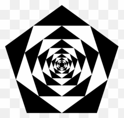 Download Vector - Pentagon midpoint snap Vectorpicker Black And White Baby Patterns png
