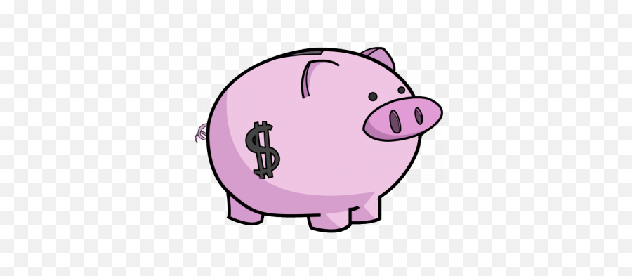 Piggy Bank Clipart Transparent - Cute Piggy Bank Clipart Png,Piggy Bank Transparent Background