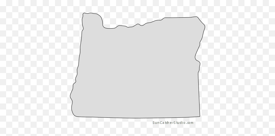 Oregon - Map Outline Printable State Shape Stencil Pattern State Of Oregon Silhouette Png,Us Map Outline Png