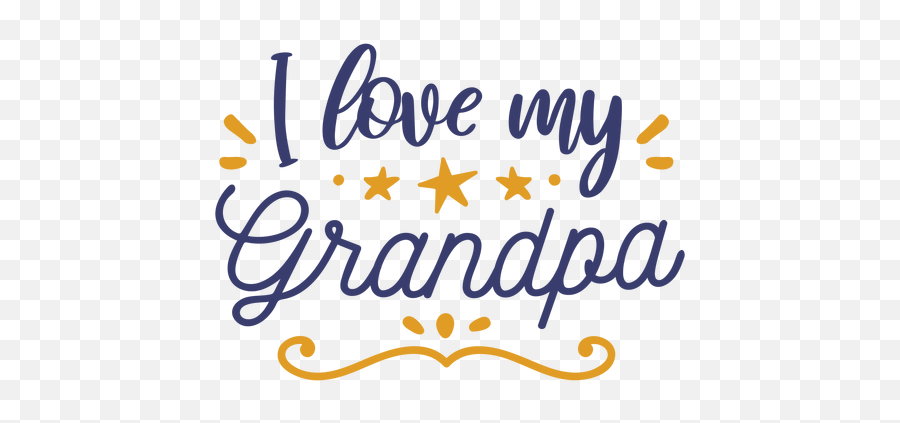 Transparent Png Svg Vector File - Love My Grandparents Clipart Transparent,Grandpa Png