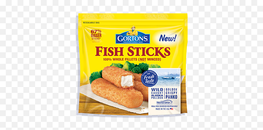 Crunchy Breaded Fish Sticks - Gordon Fish Sticks Png,Fishstick Png