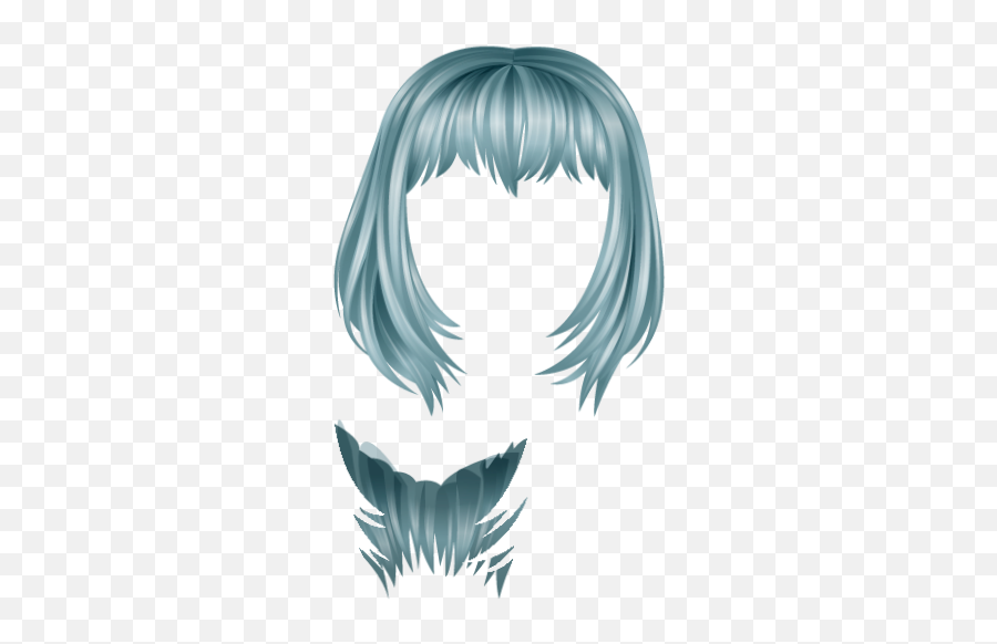 Momio Momiosuomi Sticker - Blue Momio Hair Png,Anime Hair Png