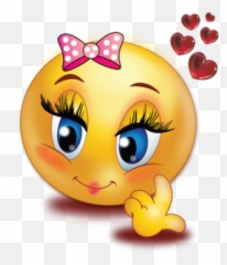Loving Girl Emoji - Shy Girl Emoji Transparent Png,Girl Emoji Png