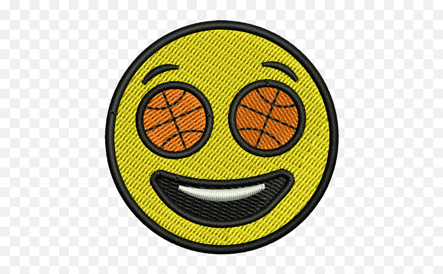 Emoji Basketball Eyes Iron - Happy Png,Basketball Emoji Png