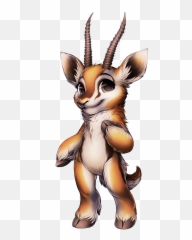 Antelope Furry Transparent Png - Furvilla Deer Base,Antelope Png