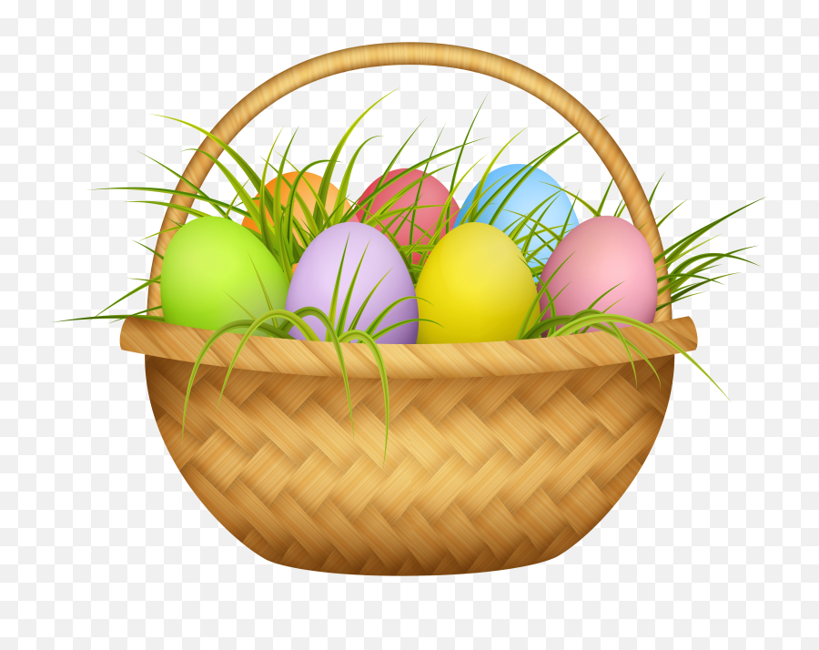 Easter Eggs Basket Transparent - Easter Basket Transparent Background Png,Easter Eggs Transparent Background