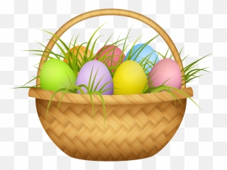 Easter Eggs Basket Transparent - Background png