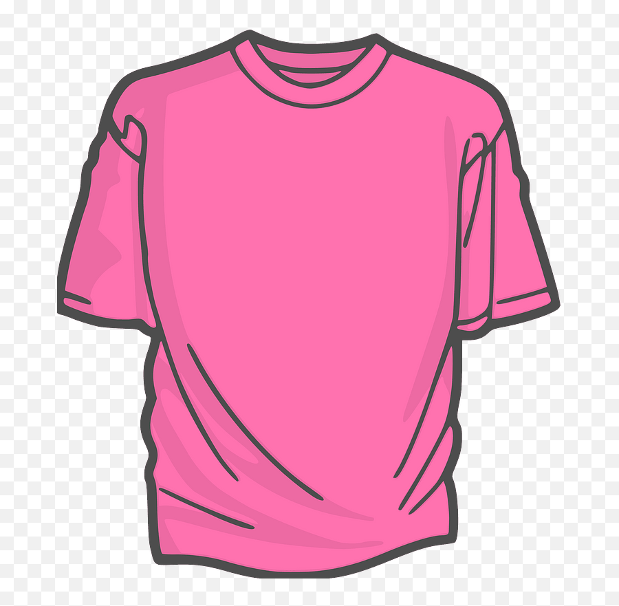 Blank Pink T - T Shirt Clip Art Png,Shirt Clipart Png