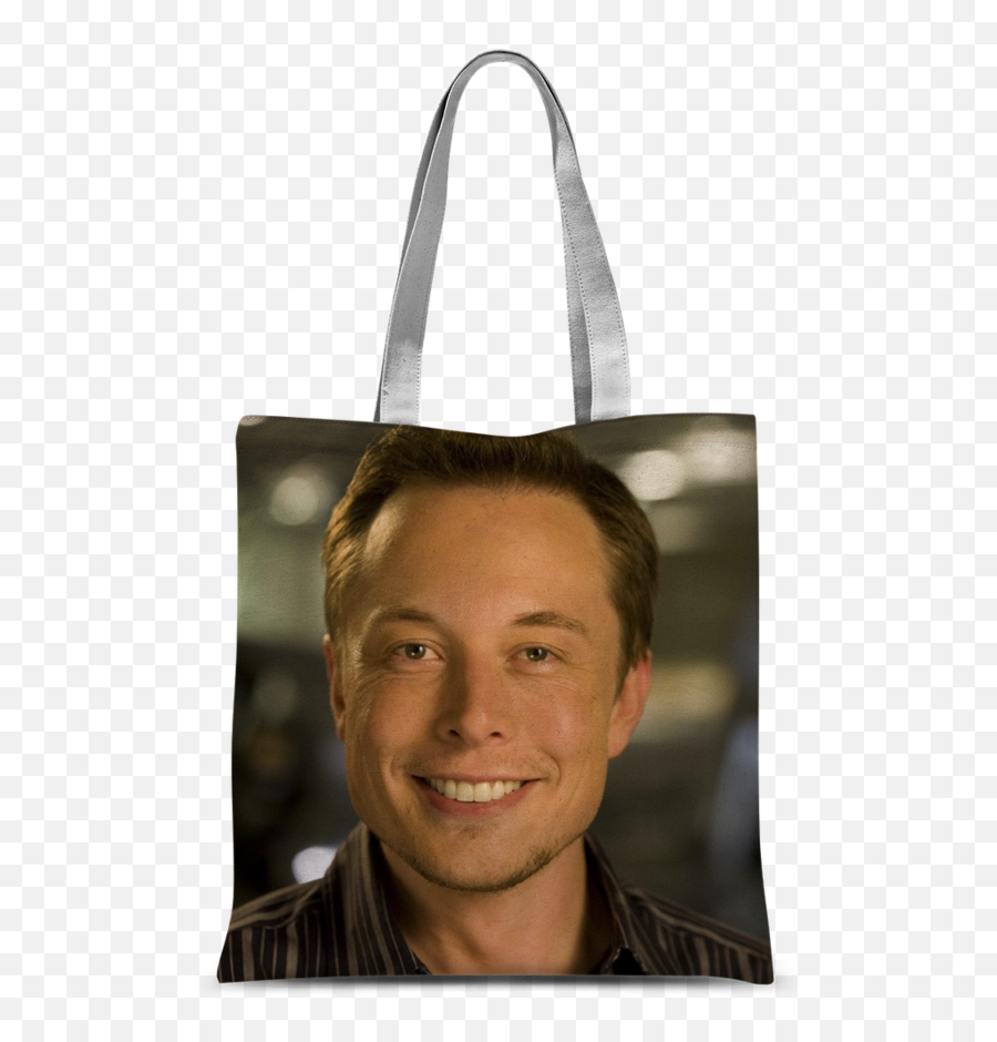 Elon Musk Sublimation Tote Bag - Elon Musk Face Change Png,Elon Musk Png