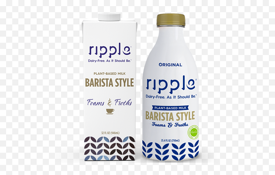 Ripple Foods Nutritious Pea Milk - Ripple Barista Blend Png,Water Ripple Png