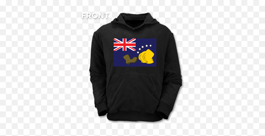 The Boot Australian Flag Hoodie - Hoodie Png,Australia Flag Png