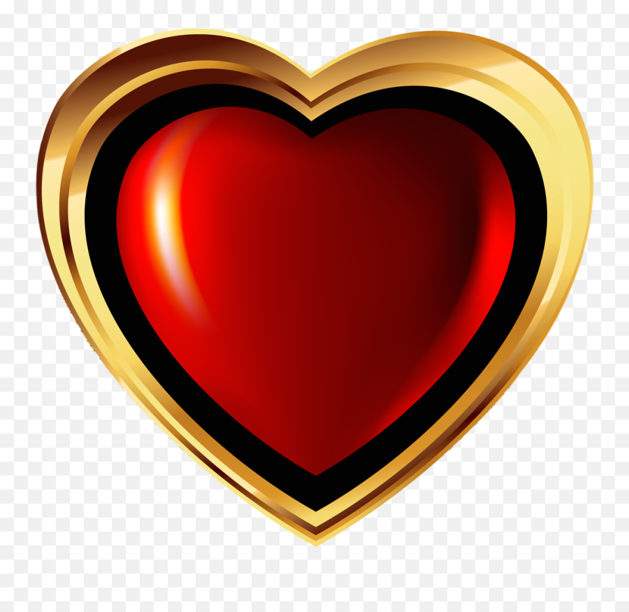 Golden Heart Png Transparent Images - Solid,Heart Symbol Png