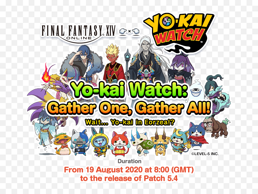 Gather One All - Final Fantasy 14 Yokai Watch Png,Yokai Watch Logo