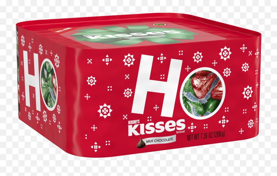 Download Hd Hersheyu0027s Kisses Milk Chocolates Holiday Gift - Hersheys Holiday Gift Box Png,Hershey Kiss Png
