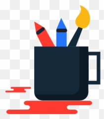 Pencil School Material Mug Pen Tools And Utensils Paint - Iconos De Escritura Png