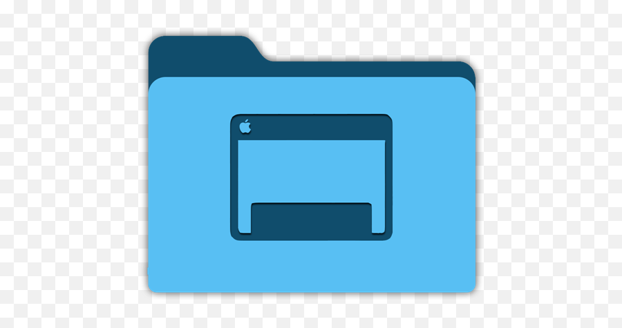 Desktop - Desktop Folder Icon Png,Blue File Folders For Winows Icon