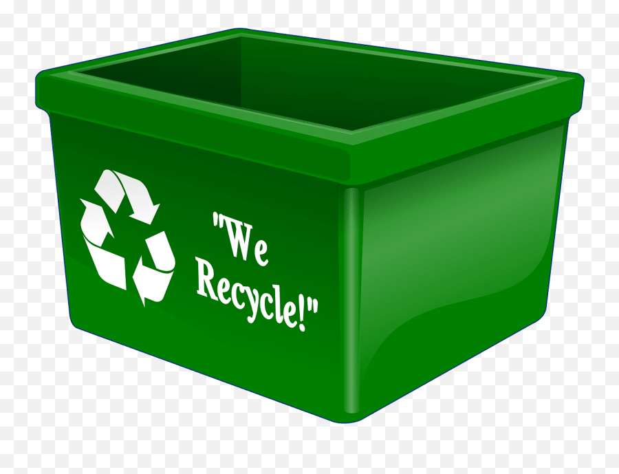Green Recycle Bin Transparent Png Image - Transparent Background Recycle Bin Png,Recycle Transparent