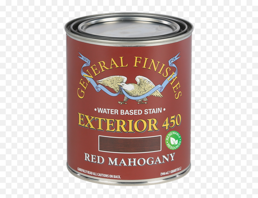 Exterior 450 Water Based Wood Stain General Finishes - Aluminum Can Png,Flat Water Icon