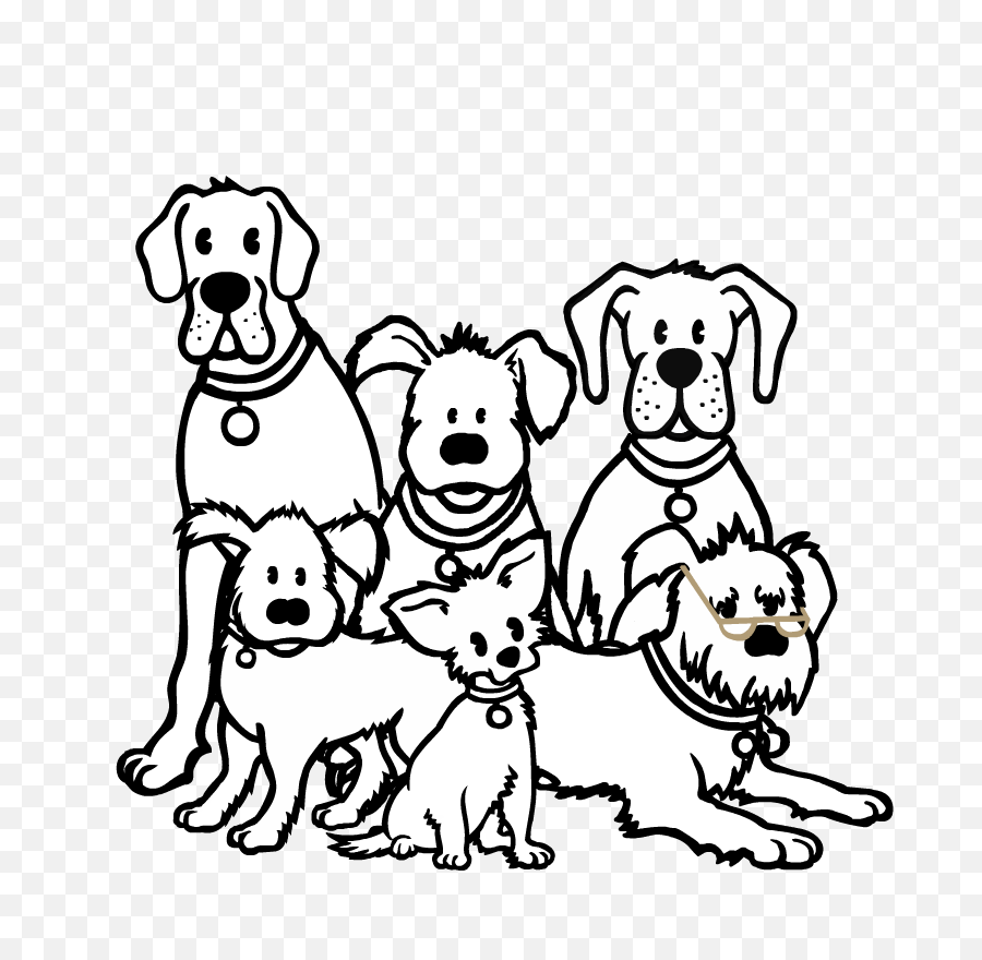 Download - Dogs Clipart Black And White Png,Dogs Png