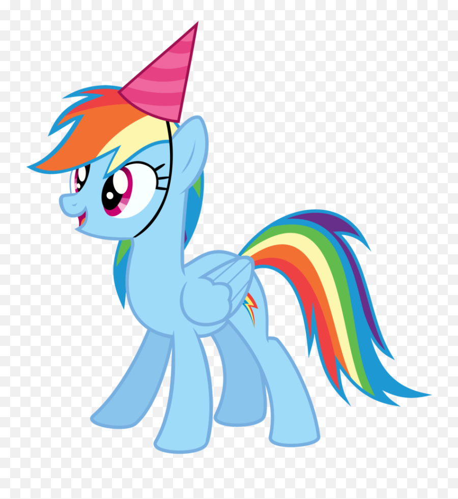 My Little Pony Clipart - Rainbow Dash My Little Pony Birthday Png,Pony Png