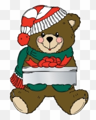 Teddy Bearfoodcarnivoran Png Clipart - Royalty Free Svg Png Christmas Teddy Bear Clipart,Teddy Bear Clipart Png