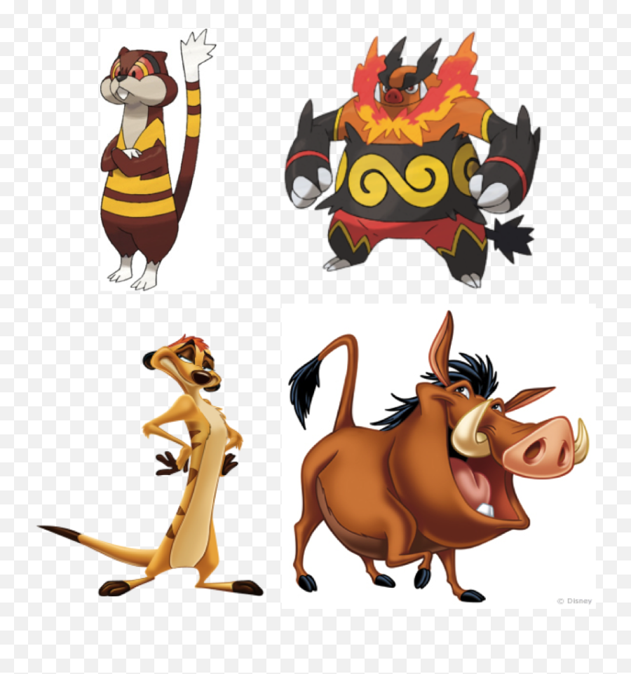 Pumba Png - What About Timon And Pumbaa Pokemon Emboar Disney Pumba,Incineroar Png