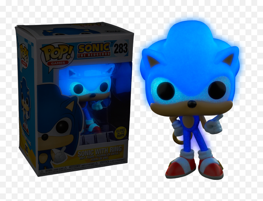 Sonic The Hedgehog - Sonic With Ring Glow Us Exclusive Pop Sonic Pop Glow In The Dark Png,Sonic & Knuckles Logo
