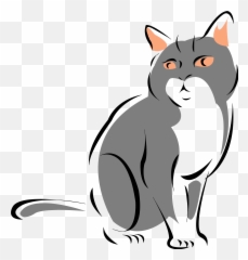 Wild Cat Gray Clipart Png U2013 Clipartlycom - Grey