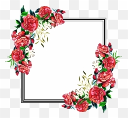Flower Frame Png Transparent Images - Wedding Flower Frame Png,Wedding Flowers Png