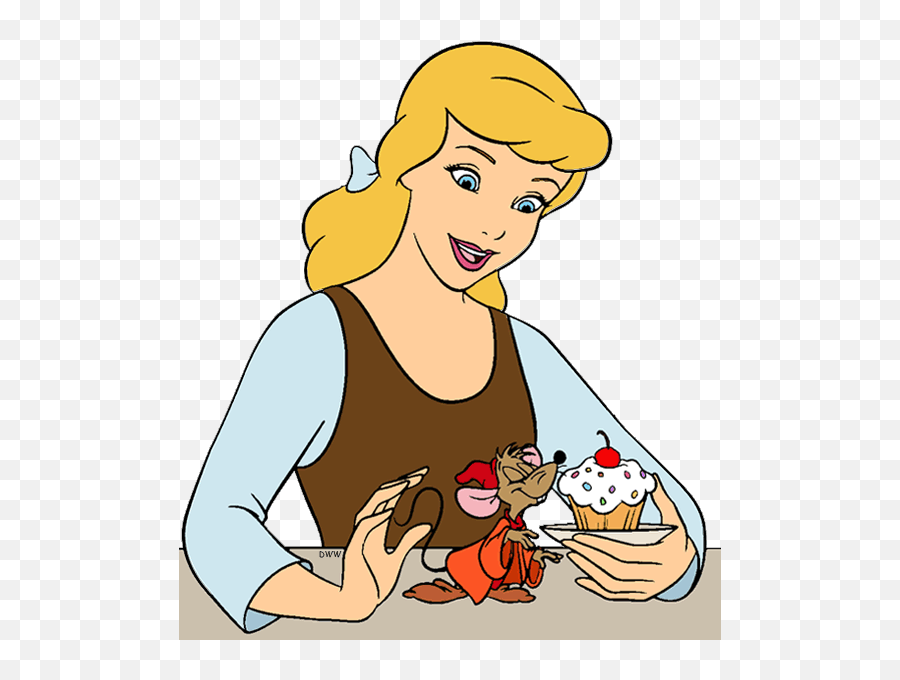 Disney Clipart Princesses Characters - Cinderella And Jaq Png,Mice Png