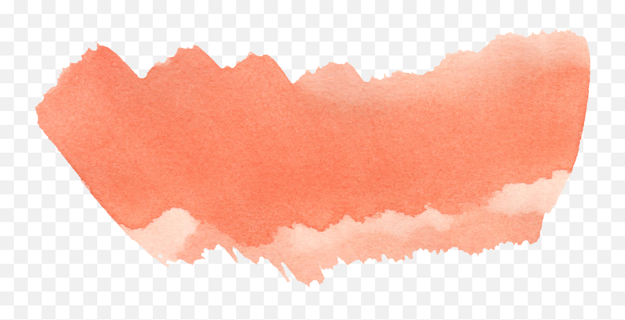 24 Orange Watercolor Brush Stroke - Watercolor Painting Brush Png,Paint Smear Png