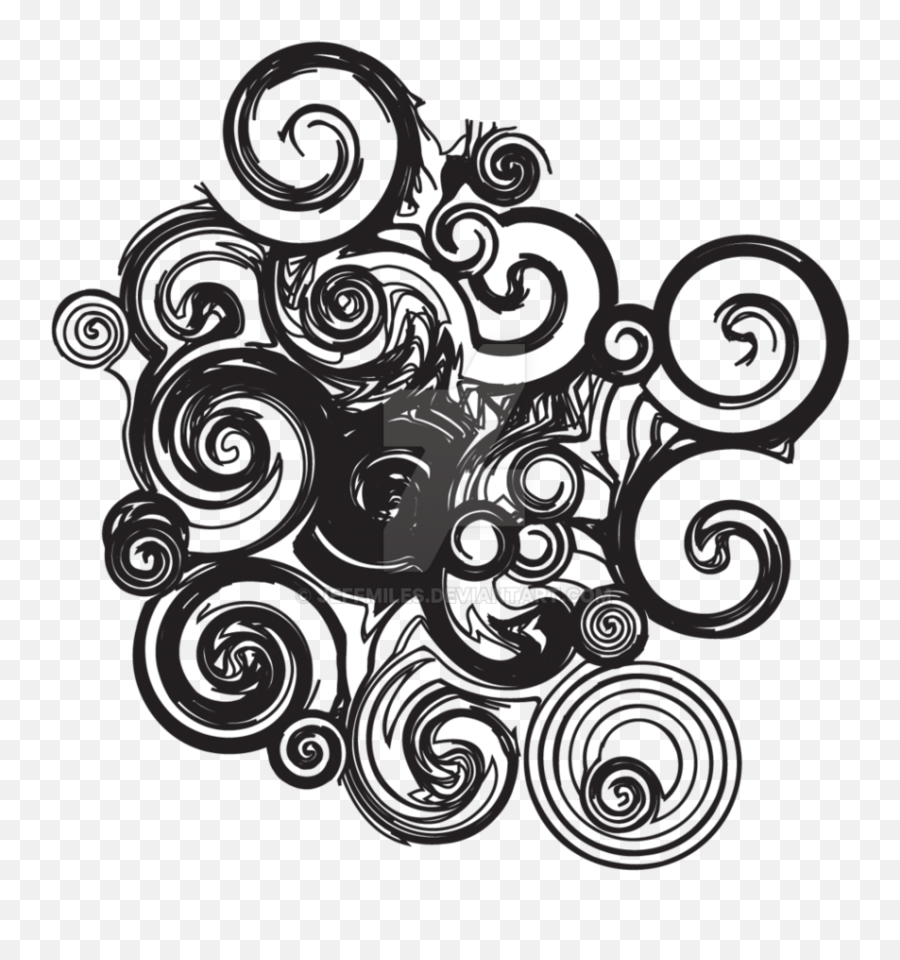 Drawing Illustration Abstract - Black And White Line Abstract Design Png,Abstract Art Png