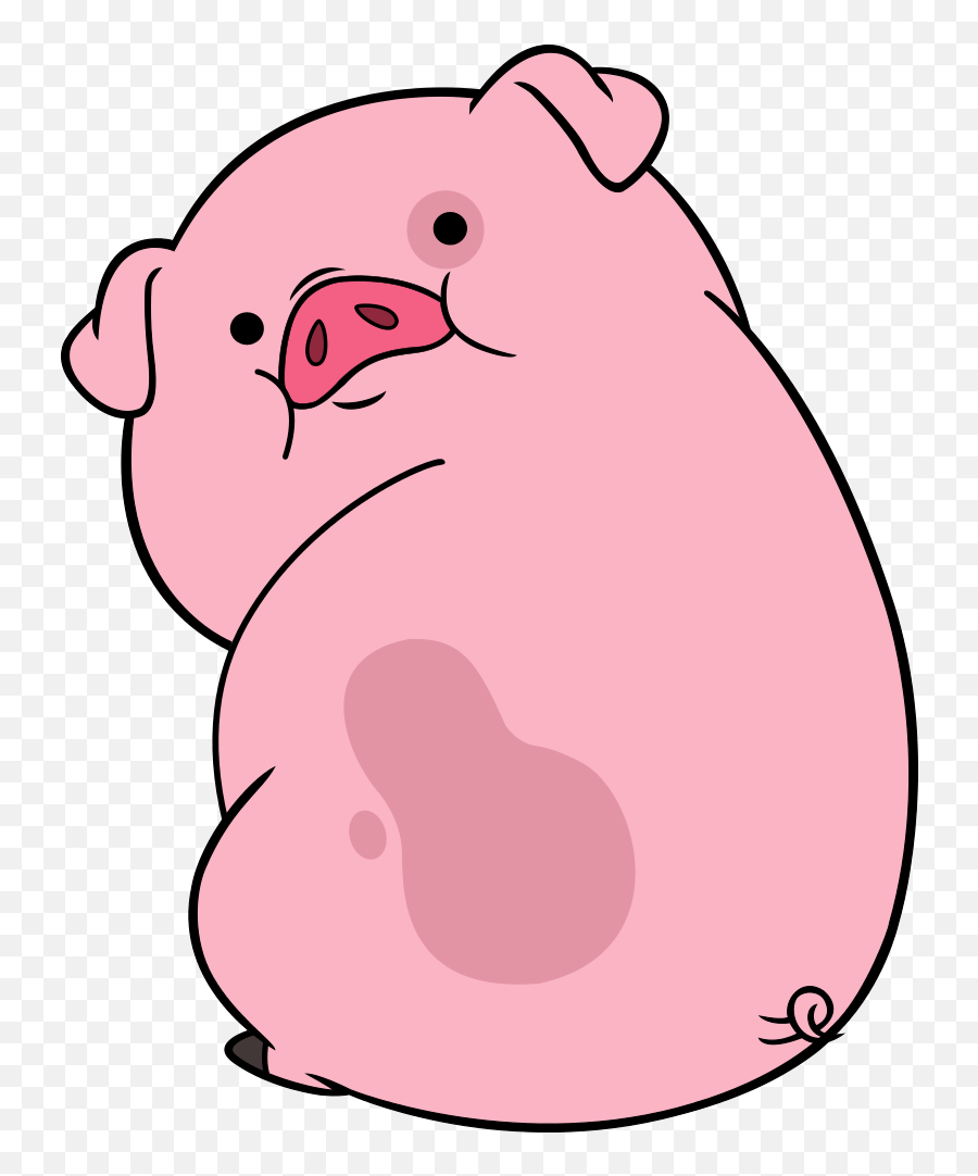 Pig Cartoon Cute Png 2 Image - Pato Gravity Falls,Cartoon Pig Png