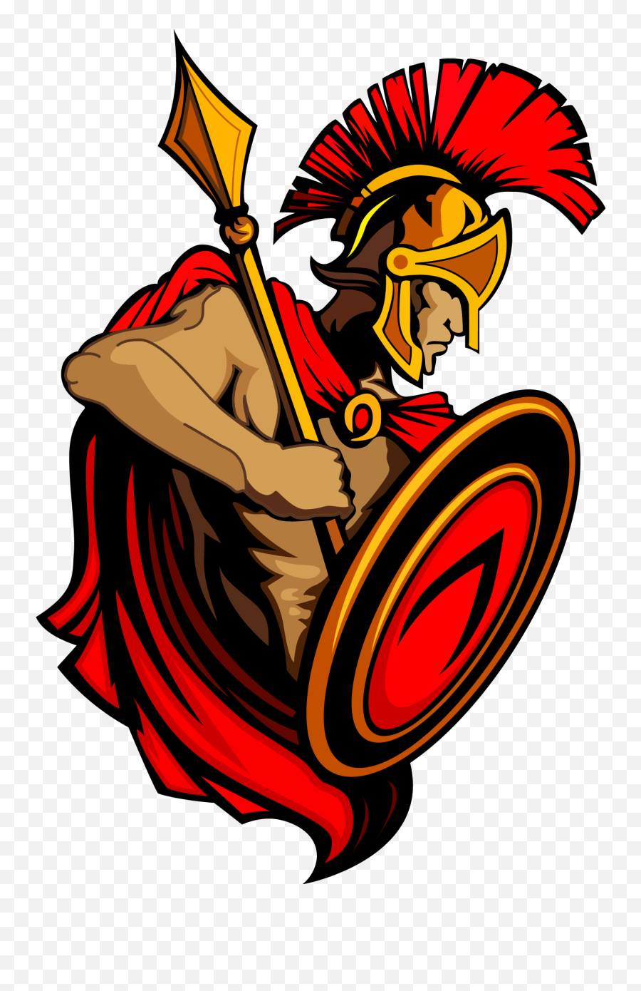 Download Hd Spartan Army Ancient Greece Trojan War Clip Art - Hacha Y Escudo Vikingo Png,Spartan Png