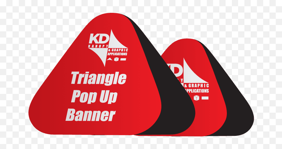 Triangle Pop Up Banner - Kd Kanopy Custom Canopies Tents Graphic Design Png,Triangle Banner Png
