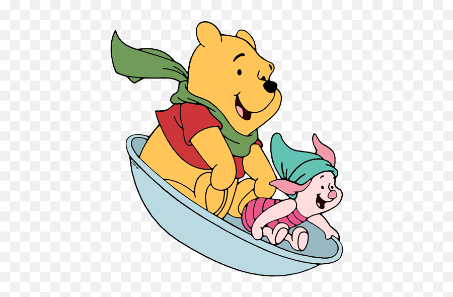 Wscp35 Hd Free Winter Sled Clipart Png Pack 5629 - Piglet Winnie The Pooh Boat,Sled Png