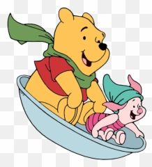 Wscp35 Hd Free Winter Sled Clipart Png Pack 5629 - Piglet Winnie The Pooh Boat,Sled Png