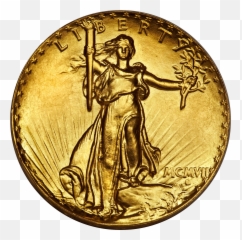 1907 Ultra High Relief Double - Old Coin Transparent Background png