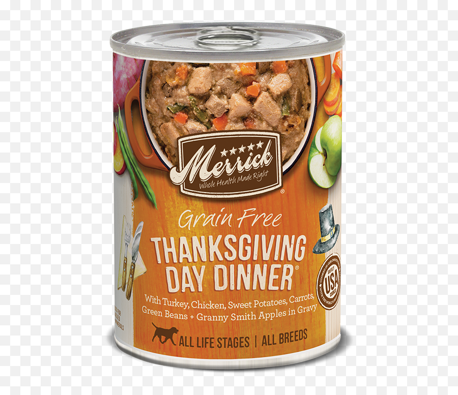 Grain Free Thanksgiving Day Dinner In - Merrick Wet Puppy Food Png,Thanksgiving Dinner Png