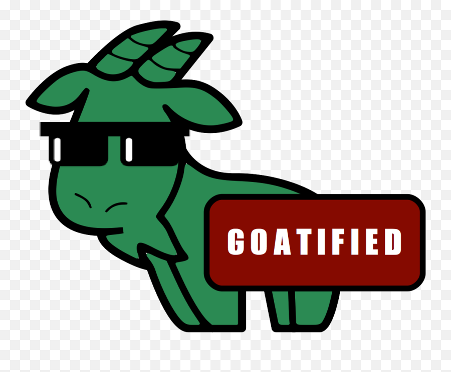 Filegoatified Sticker A Goat Wearing Glassespng - Goat Wearing Sunglasses Clip Art,Sticker Png