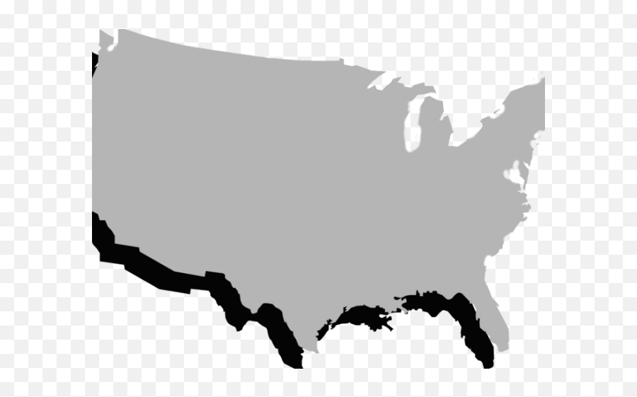 Usa Clipart Grey - Us Election 2016 White Vote Png United States Map Png Transparent,Usa Map Png