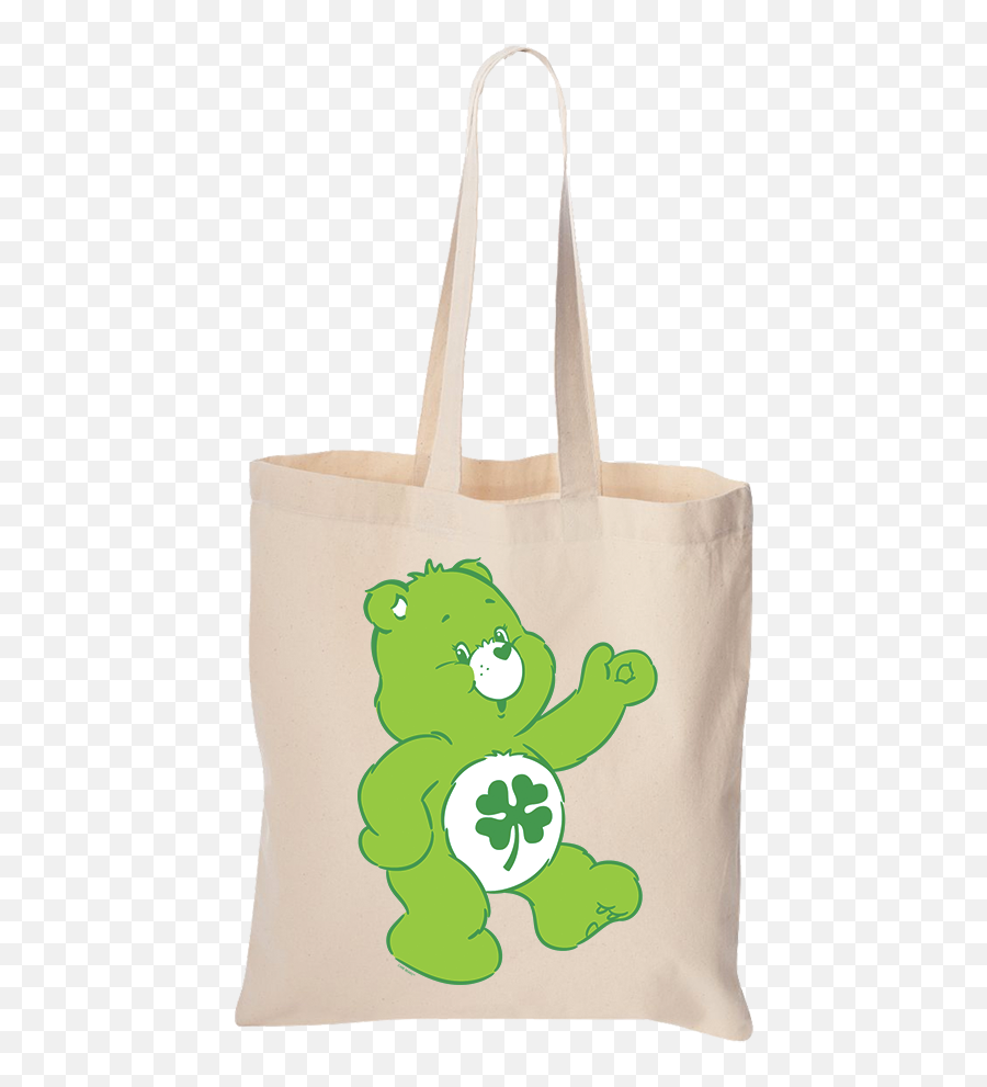 Care Bears Good Luck Bear Canvas Tote Bag U2013 Little Hippie - Tote Bag Png,Care Bear Png