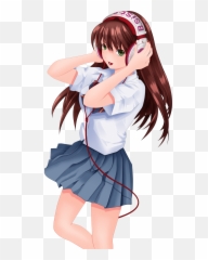 Ane Doki Hagiwara Natsuki Headphones Seifuku Transparent Png - Ane Doki