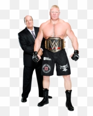 Paul Heyman Transparent Png Image - Brock Lesnar