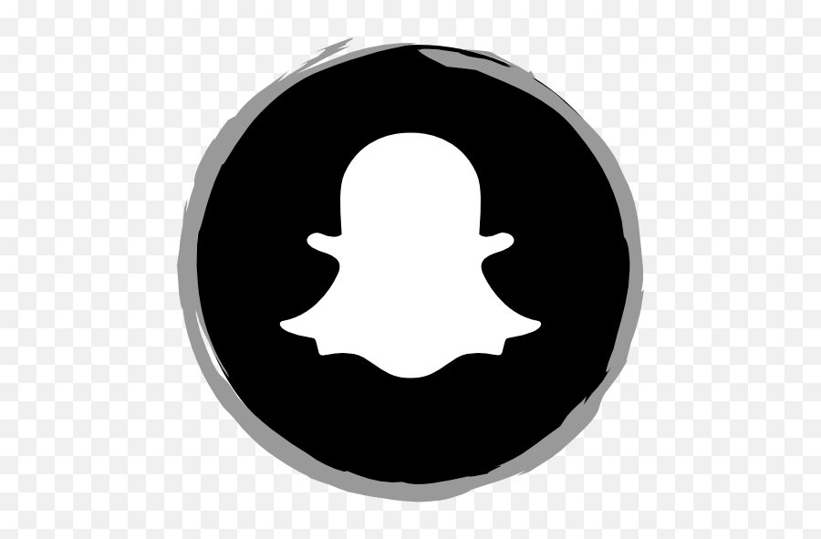 Logo Snapchat Png Transparent - Black And White Snapchat,Snapchat Ghost Png